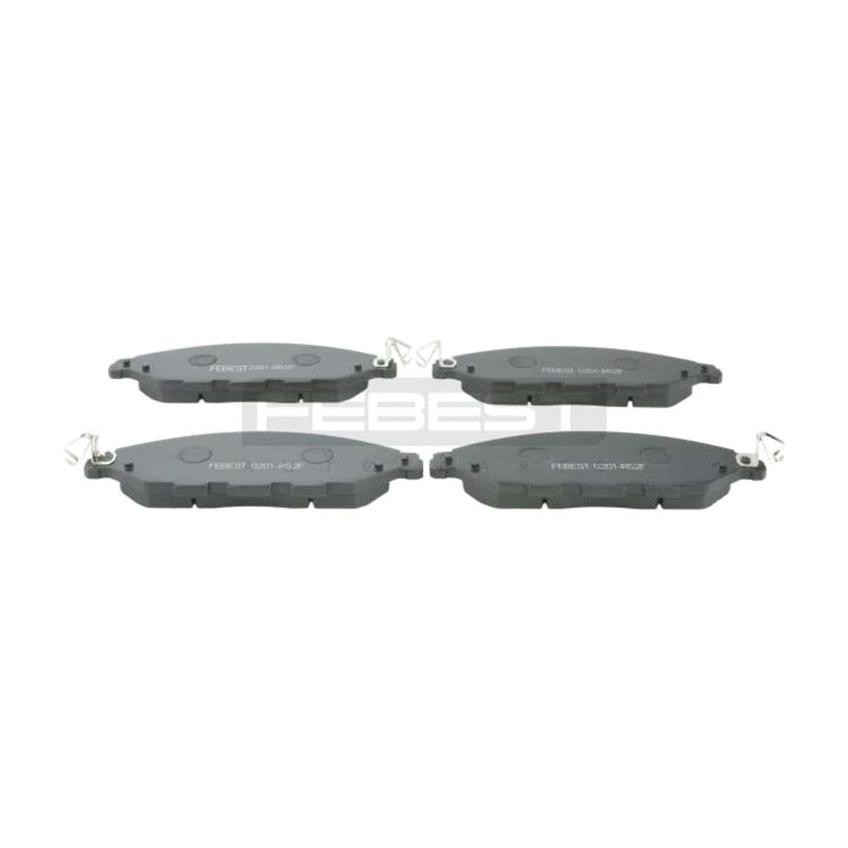 FEBEST Колодки тормозные 0201R52F (перед прав/лев)