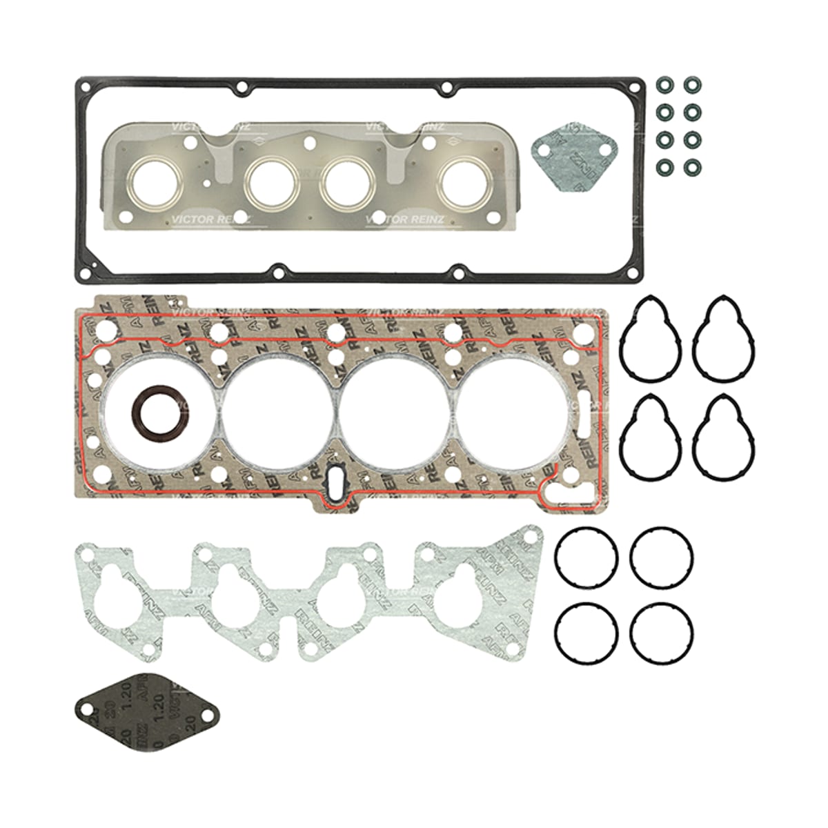 VICTOR REINZ Ремкомплект двигателя Renault Kangoo 97-07 / Logan 04-22 K7J;K7J700;K7J701;K7M;K7M702;K7M703;K7M710;K7M720;K7M746;K7M790