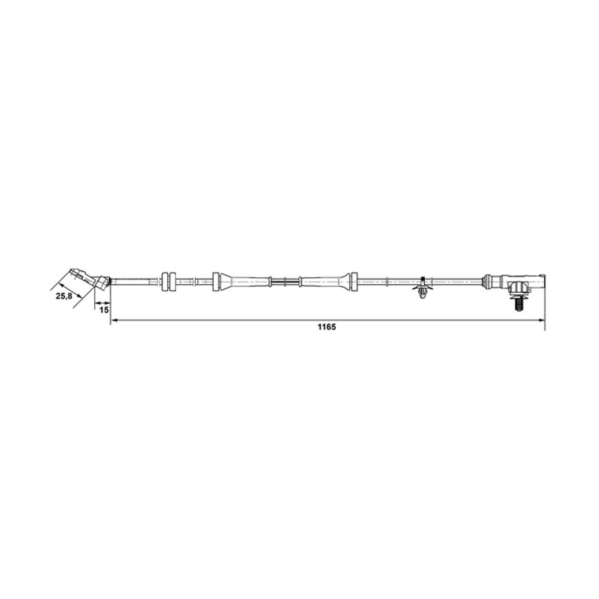 BOSCH Датчик ABS 0265007537 (перед прав)