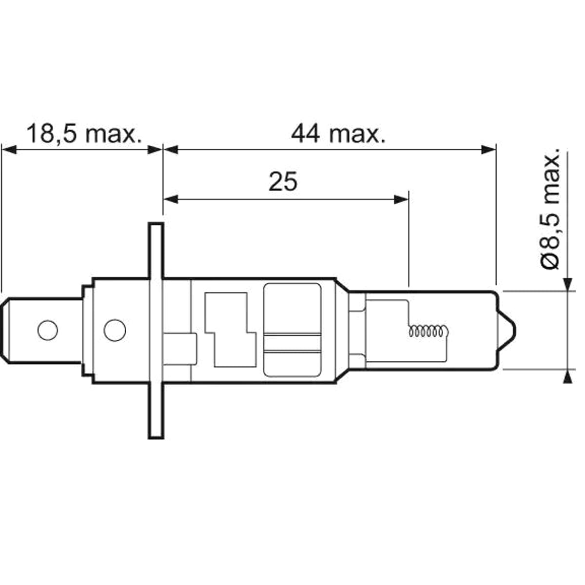 Деталь Лампа Н1 12х55 р14,5s VALEO