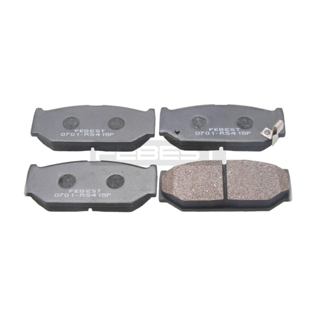 FEBEST Колодки тормозные 0701RS415F (перед прав/лев)