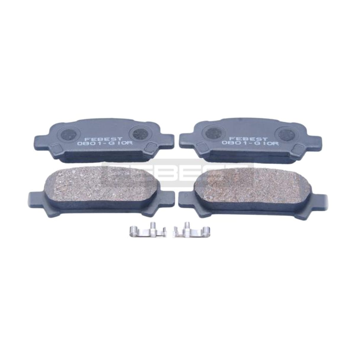 FEBEST Колодки тормозные комплект 0801G10R (зад прав/лев)