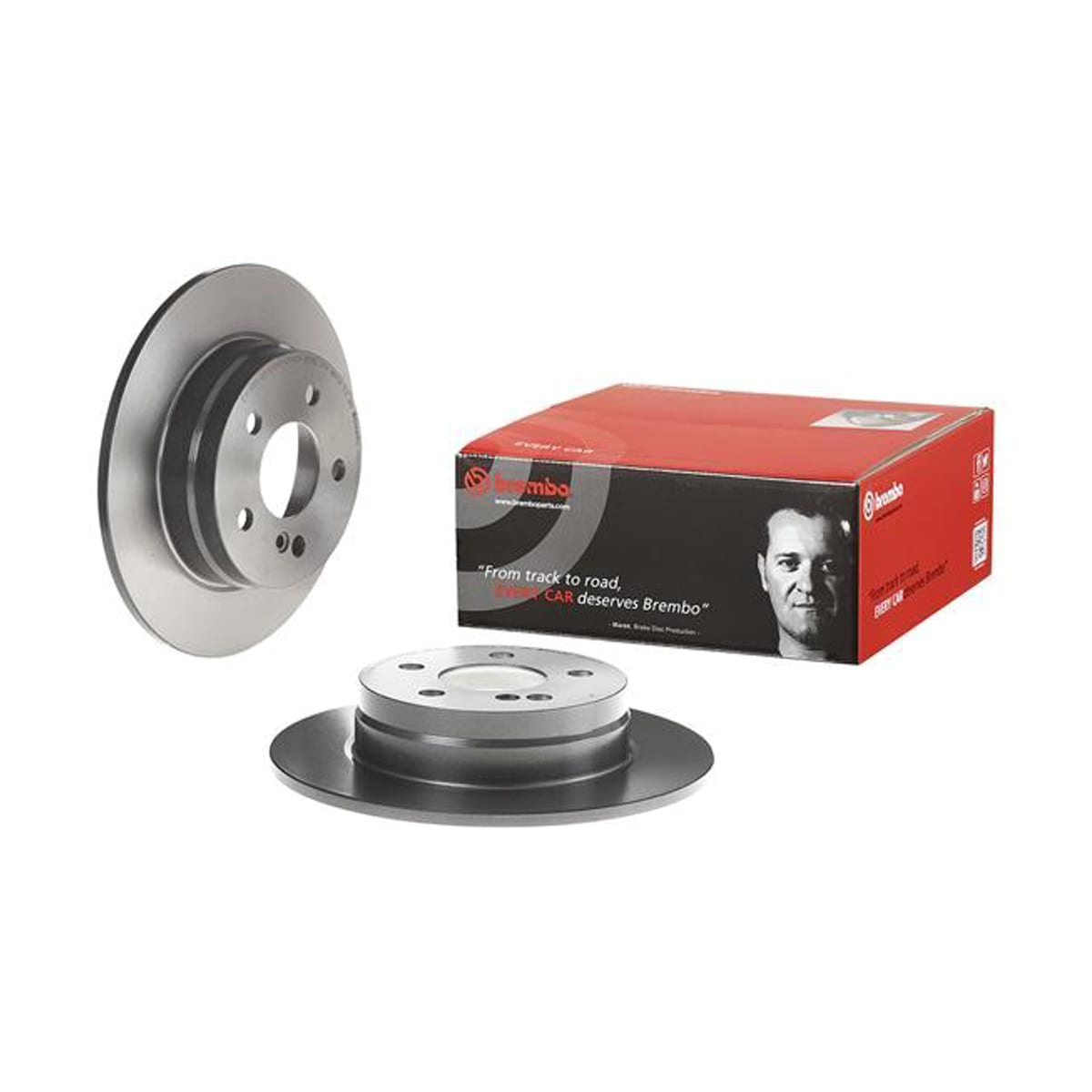 BREMBO Диск тормозной (Сзади) Mercedes-Benz C-Class 07-15