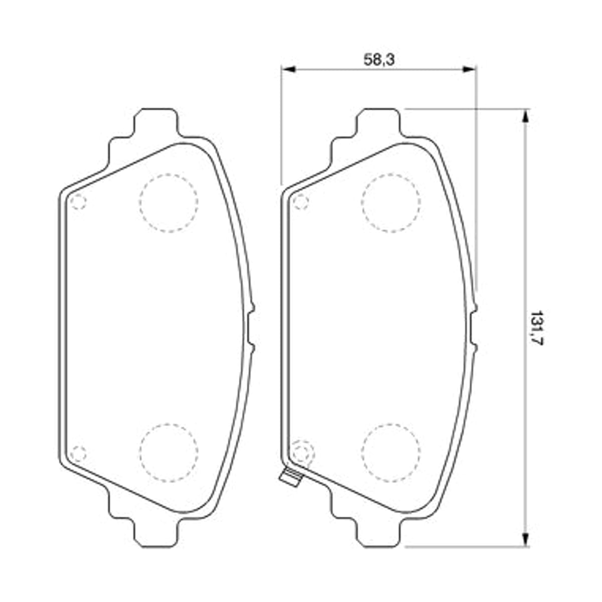BOSCH Колодки тормозные дисковые 0986424663 (перед)