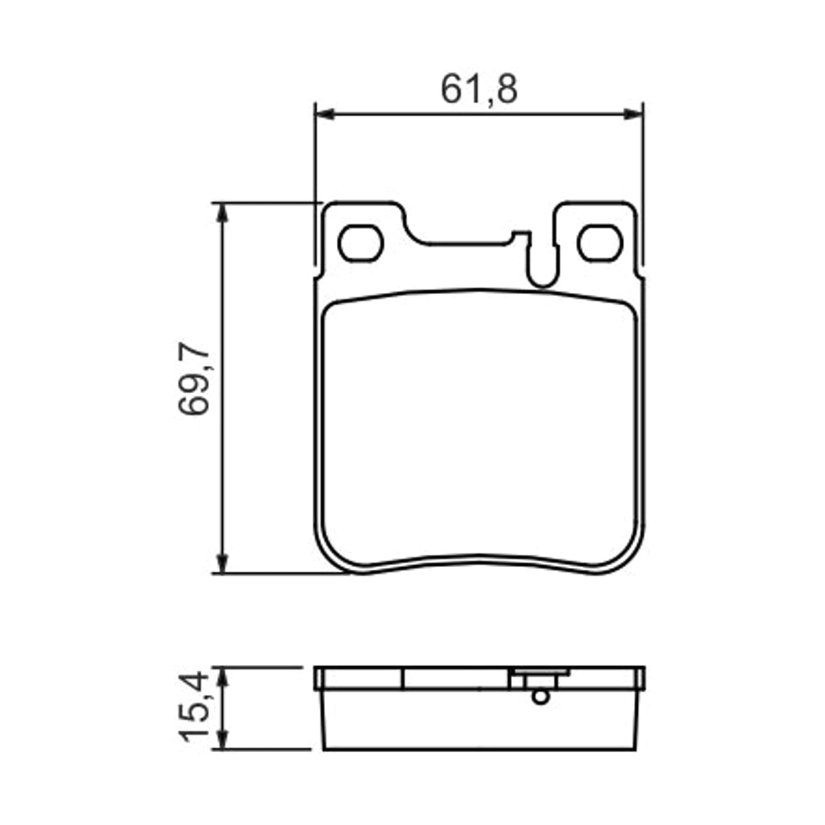BOSCH Колодки тормозные дисковые 0986460965 (зад)