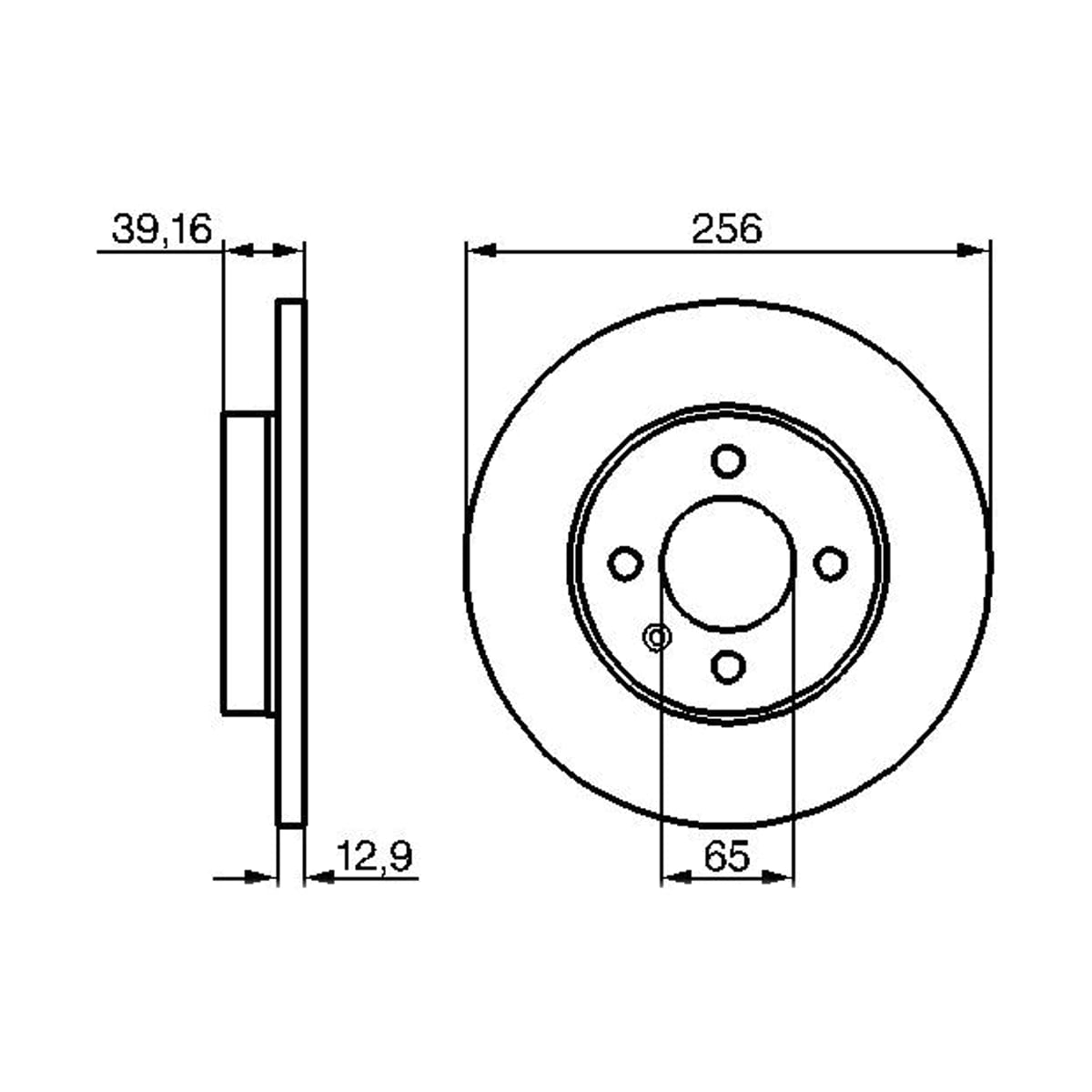 BOSCH Диск тормозной 0986478329 (перед)