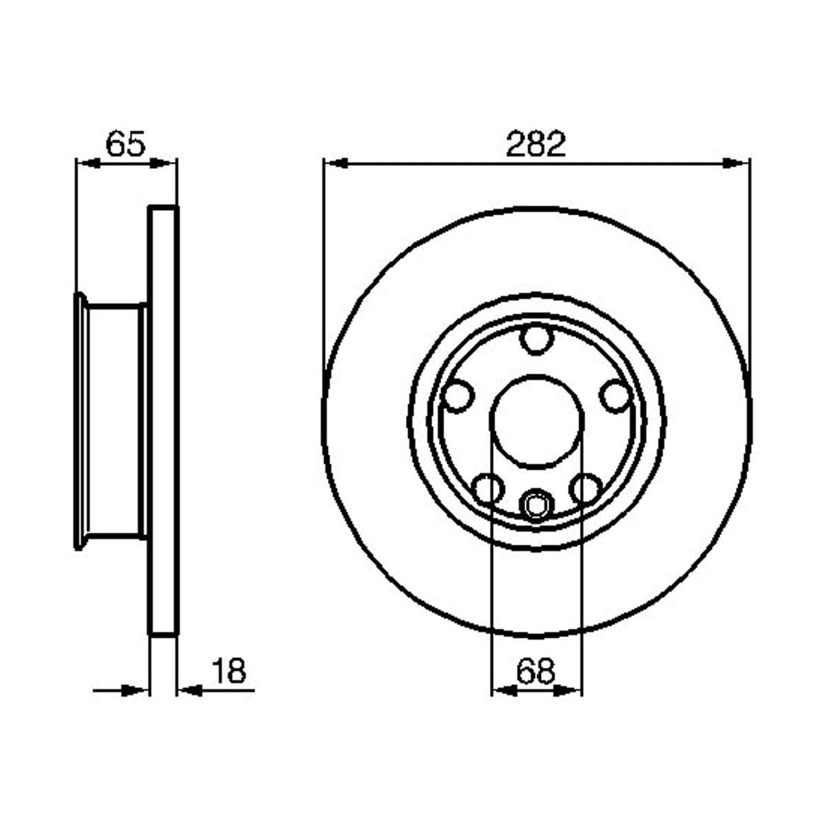 BOSCH Диск тормозной 0986478613 (перед)