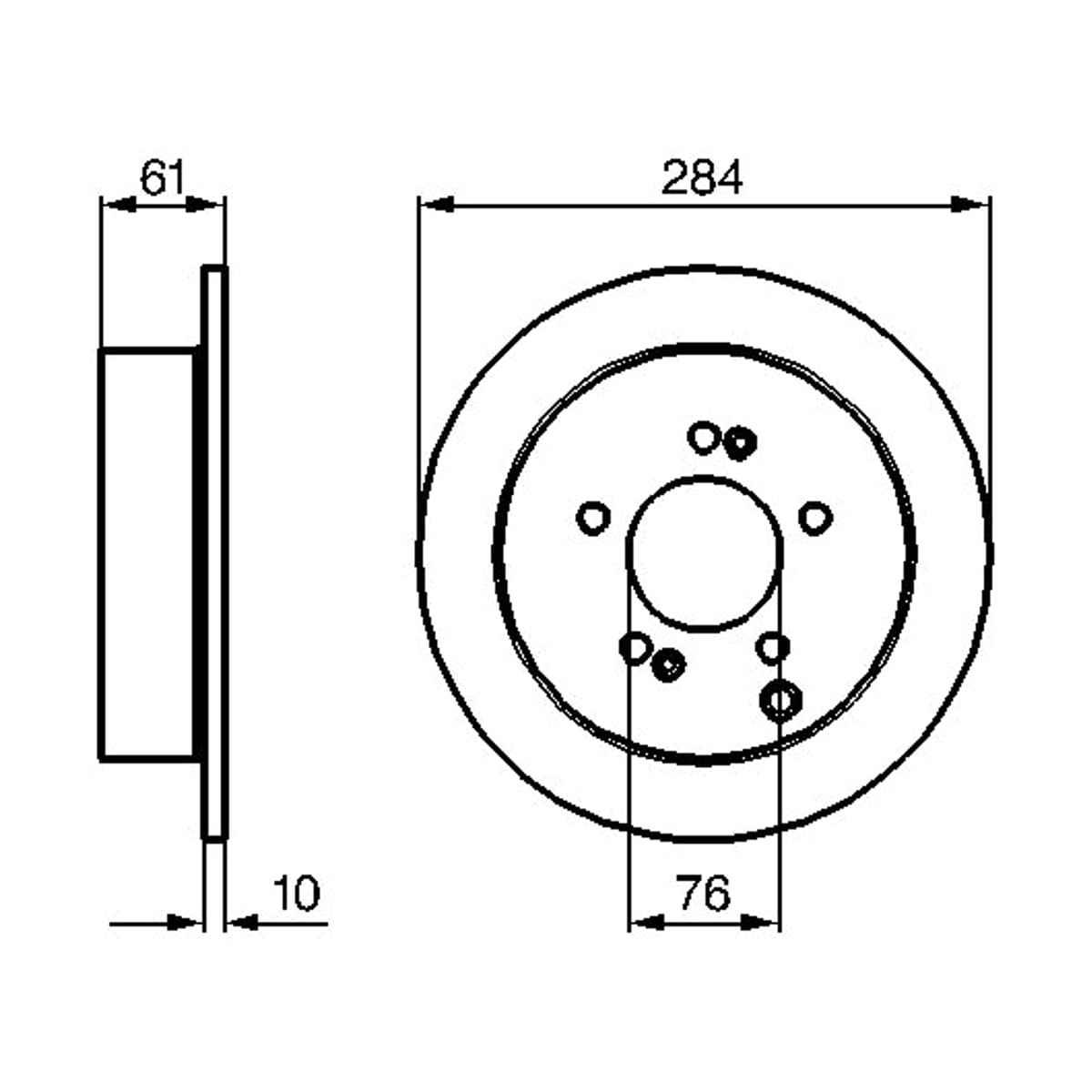 BOSCH Диск тормозной 0986479126 (зад)