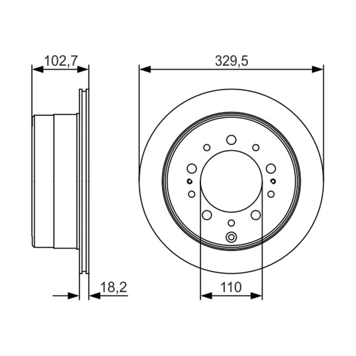BOSCH Диск тормозной 0986479R15 (зад)