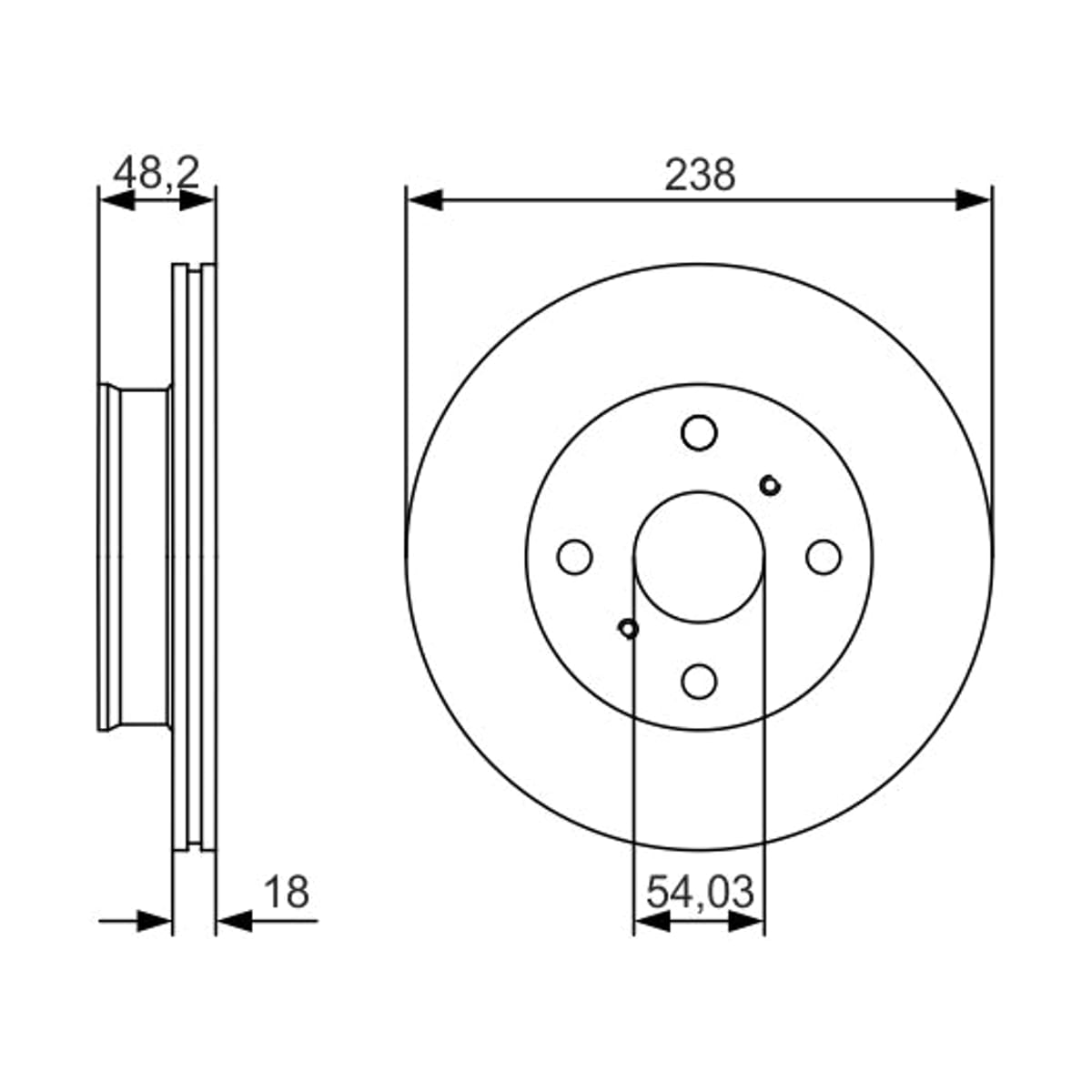 BOSCH Диск тормозной 0986479R75 (перед)