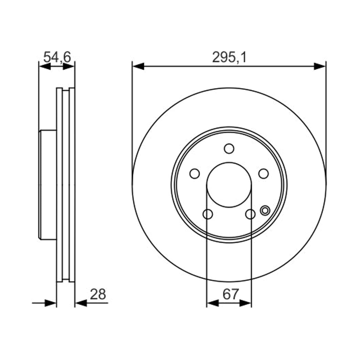 BOSCH Диск тормозной 0986479R99 (перед)