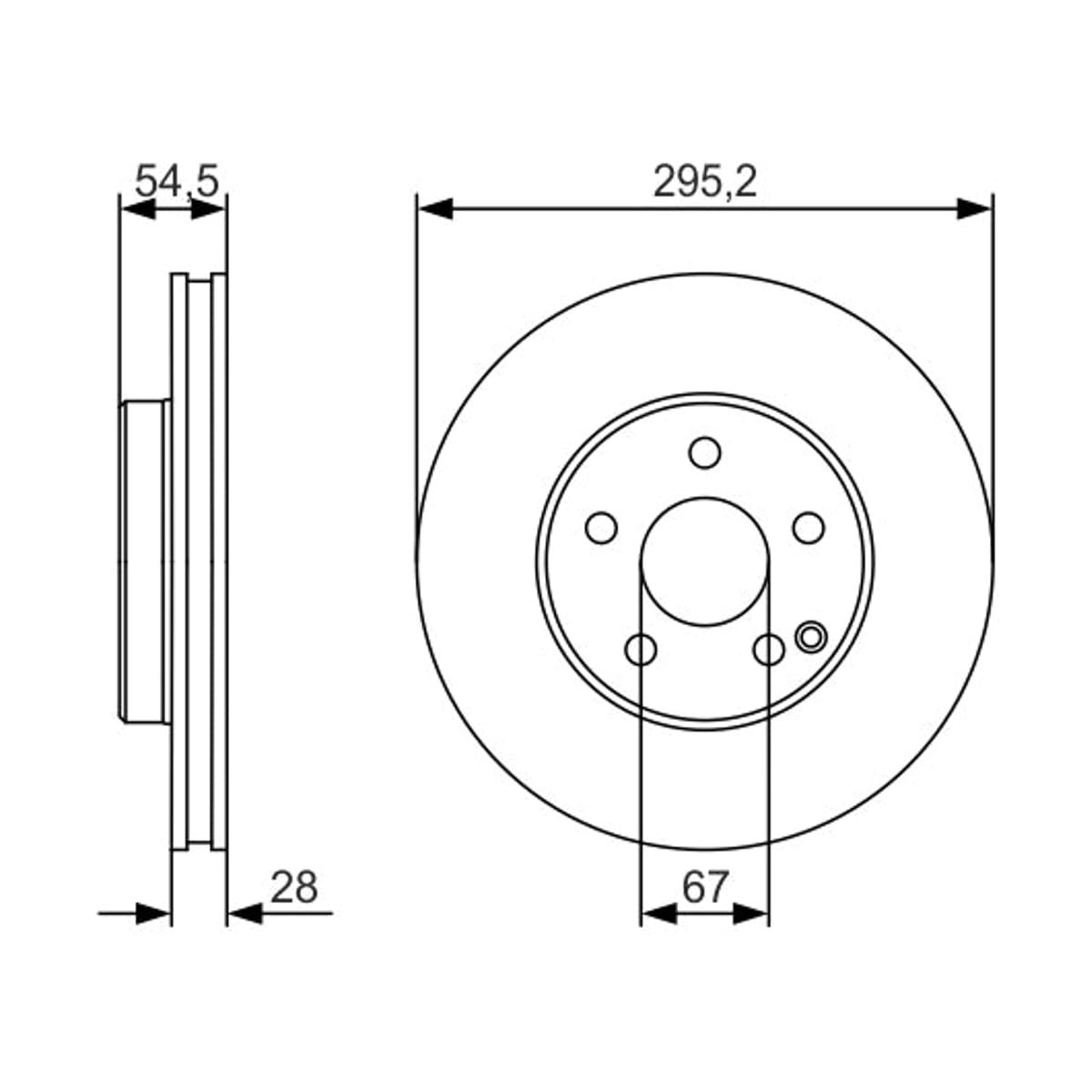 BOSCH Диск тормозной 0986479S07 (перед)