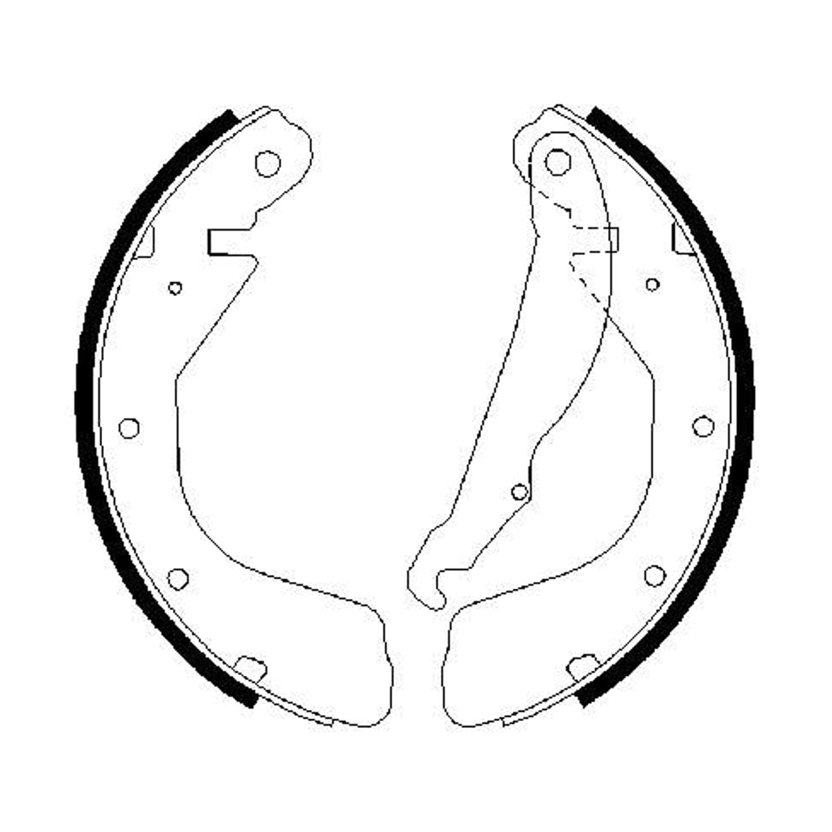 BOSCH Колодки тормозные барабанные 0986487264 (зад)