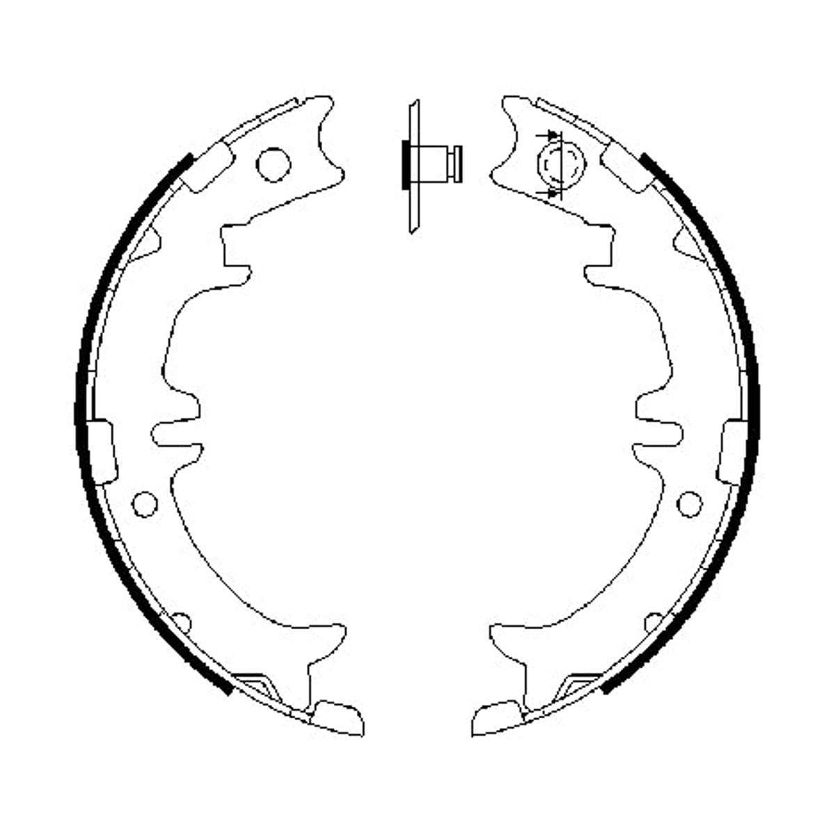 BOSCH Колодки тормозные барабанные 0986487615 (зад)