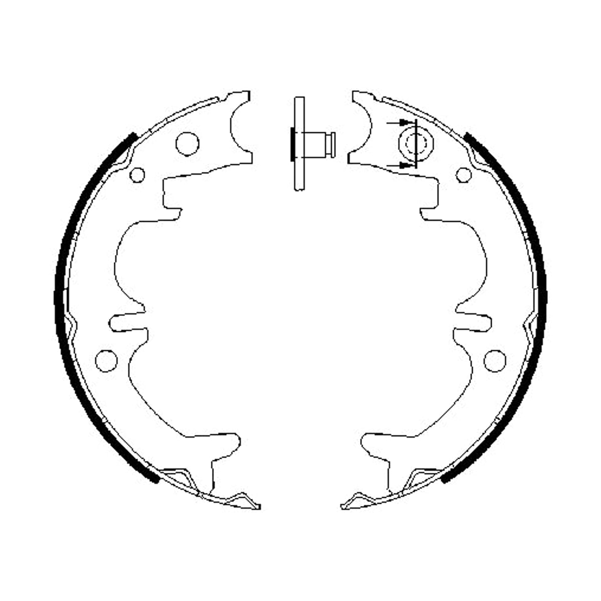 BOSCH Колодки тормозные барабанные 0986487680
