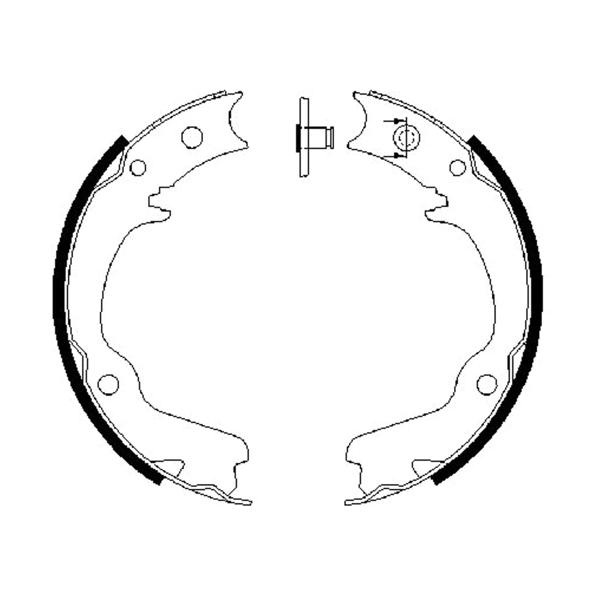 BOSCH Колодки тормозные барабанные 0986487681