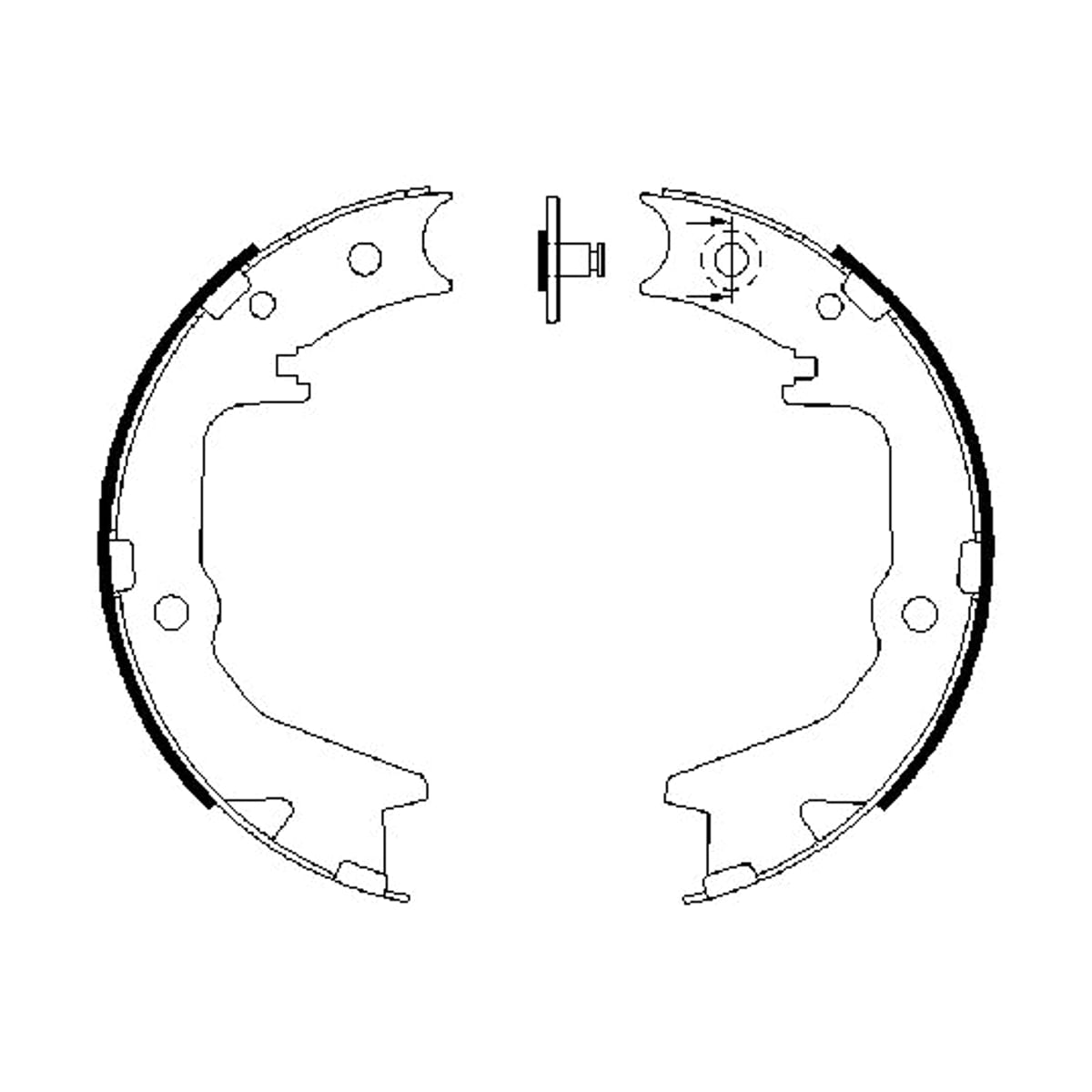 BOSCH Колодки тормозные барабанные 0986487683