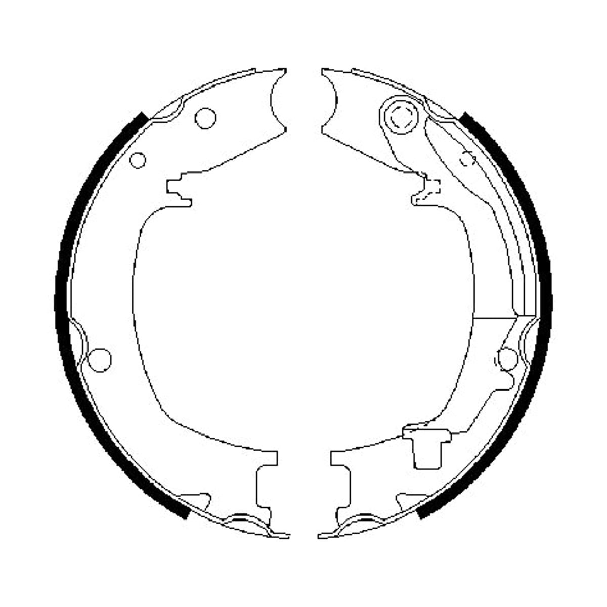 BOSCH Колодки тормозные барабанные 0986487711