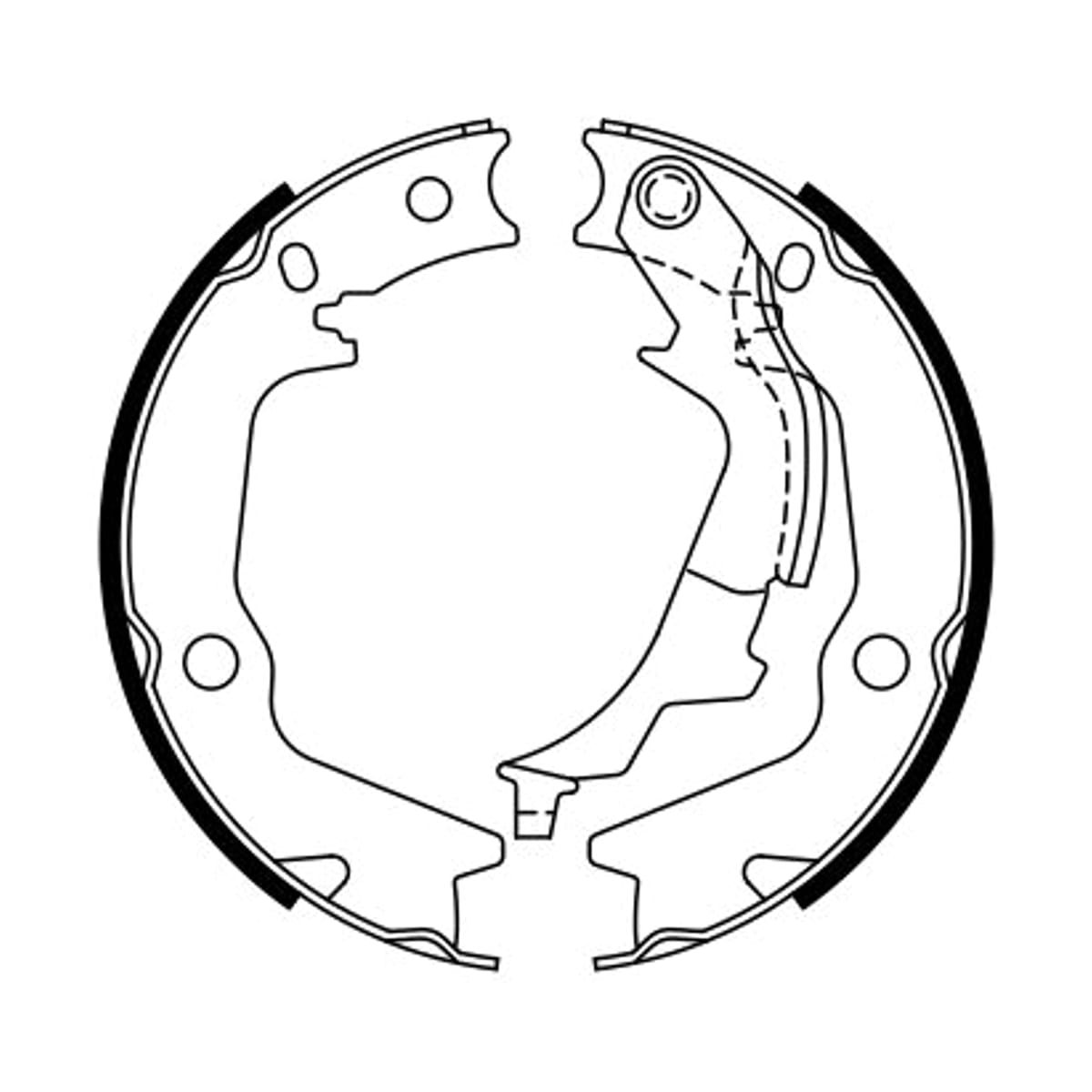 BOSCH Колодки тормозные барабанные 0986487768 (зад)