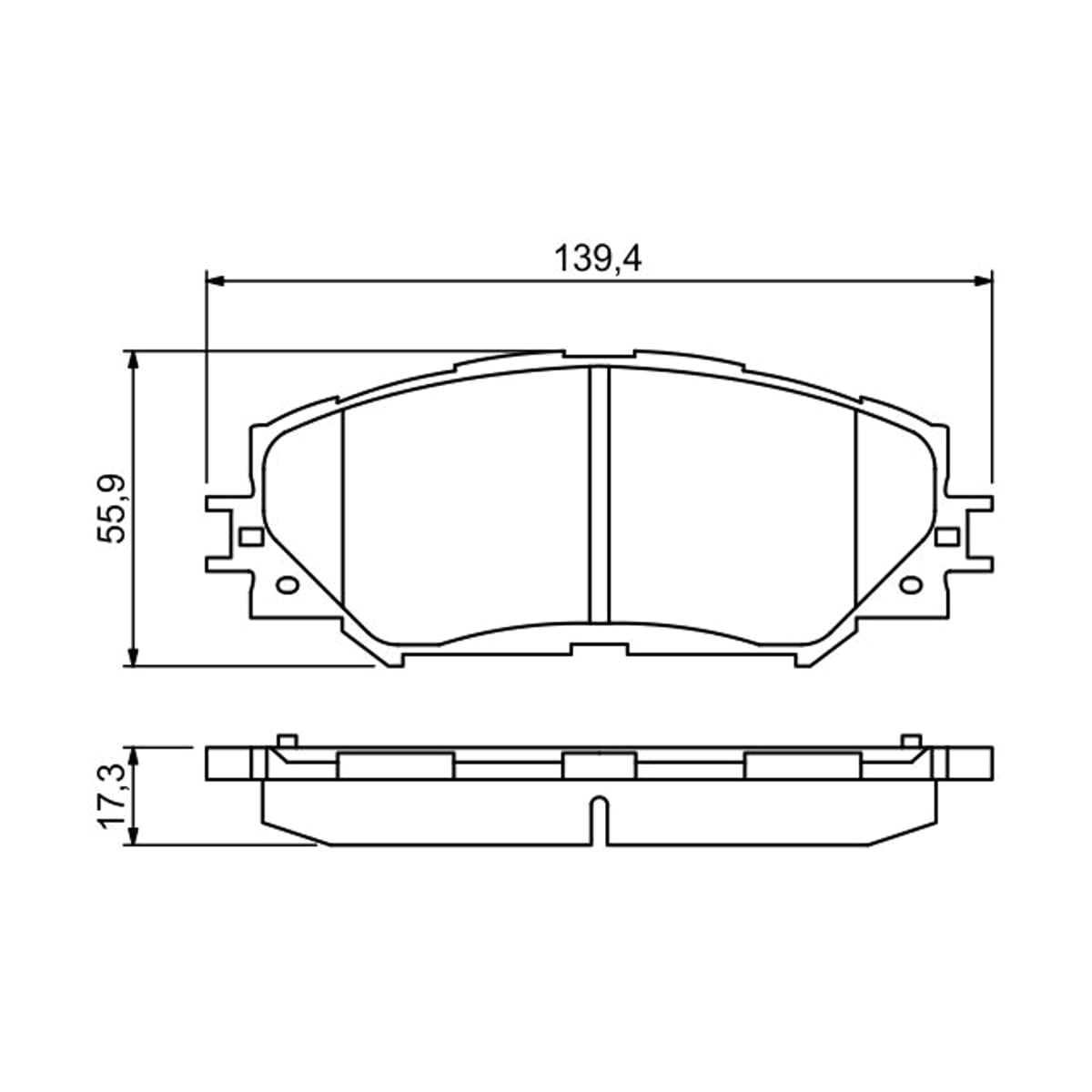 BOSCH Колодки тормозные дисковые 0986494240 (перед)