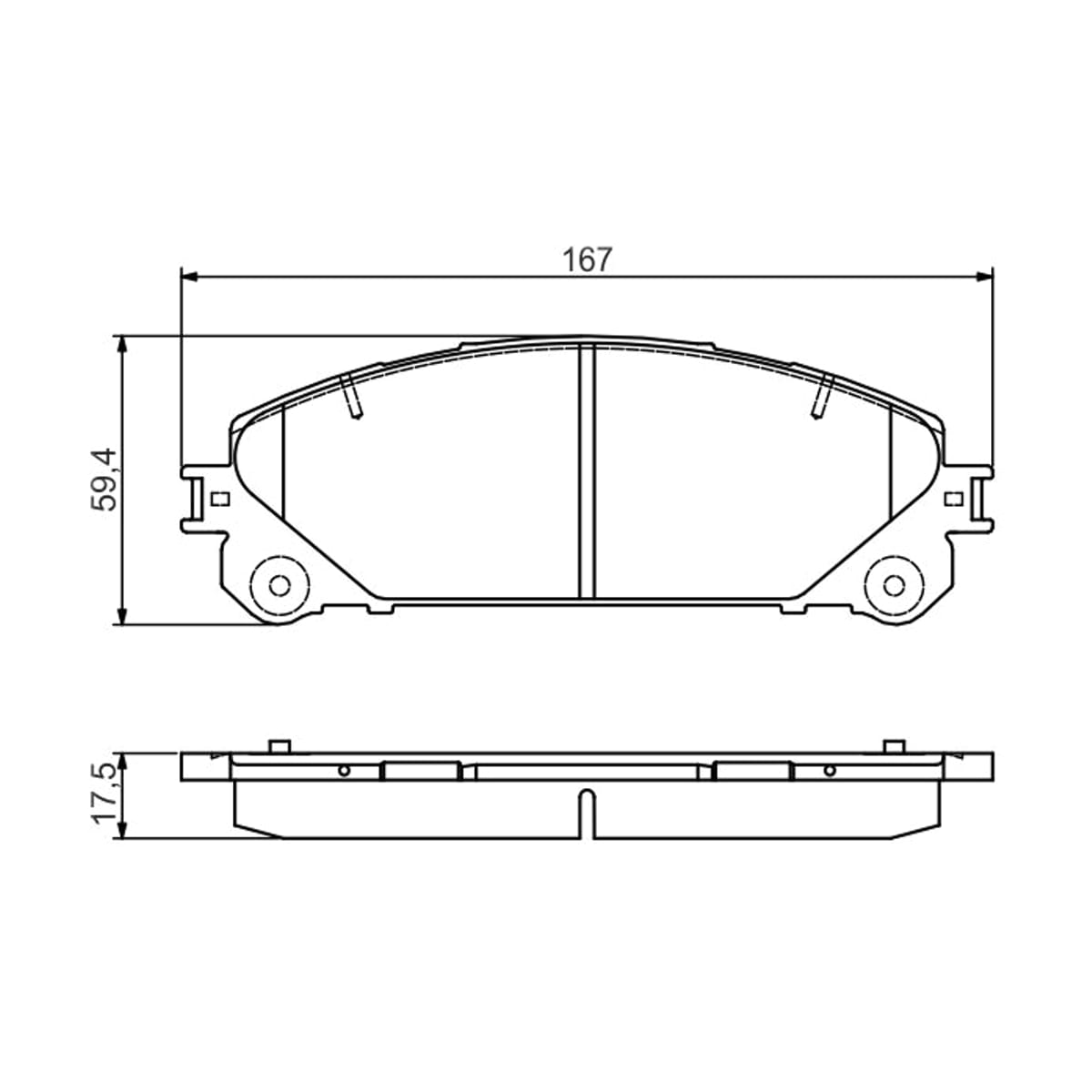 BOSCH Колодки тормозные дисковые 0986495169 (перед)