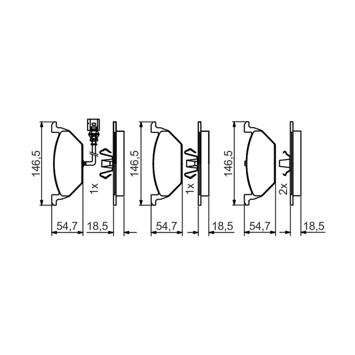 BOSCH Колодки тормозные дисковые 0986495213 (перед)