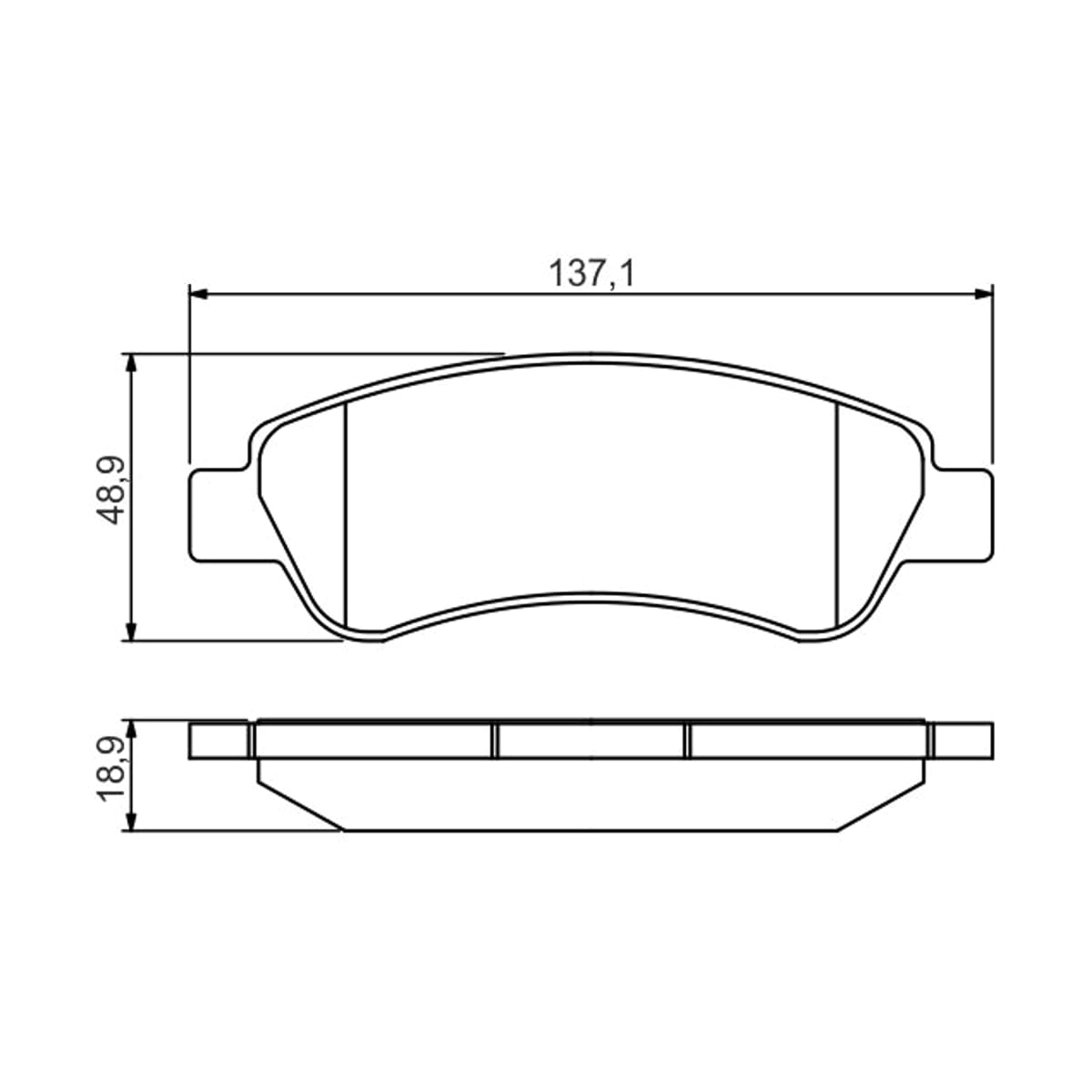 BOSCH Колодки тормозные дисковые 0986495254 (зад)