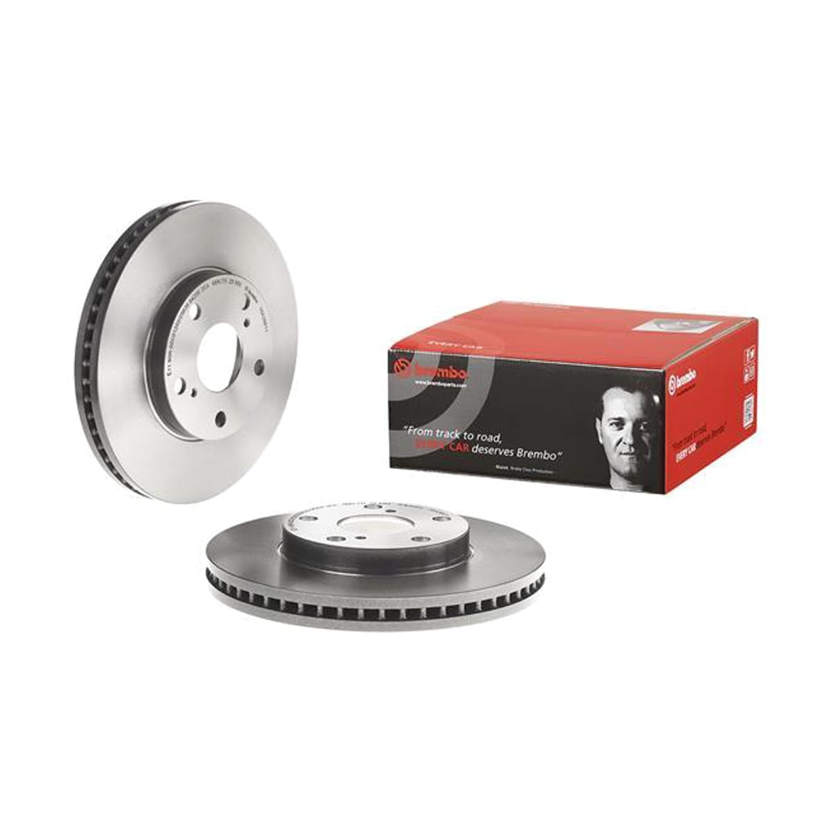 BREMBO Диск тормозной UV Coated 09A38611 (перед)