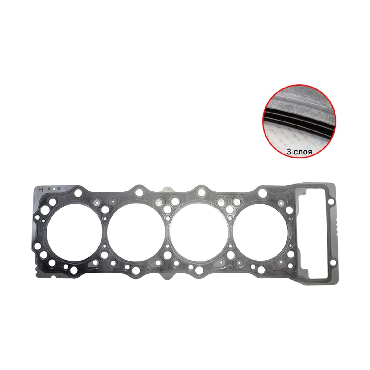Прокладка головки блока цилиндров Mitsubishi Pajero 06-11 (Металл) 1005B225