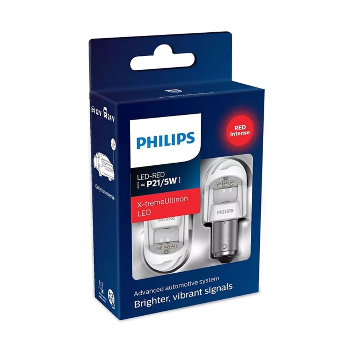 Деталь Лампа светодиодная P21/5 LED red 12V BAY15d X2 PHILIPS