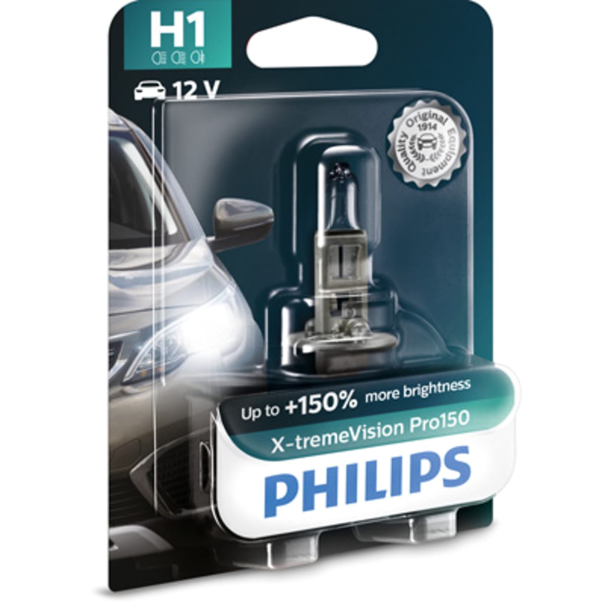 Деталь Лампа H1 X-treme Vision Pro150 12 В 55 Вт 3200K P14,5s B1 PHILIPS