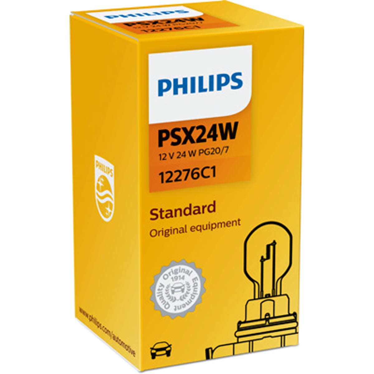 PHILIPS Лампа PSX24W Vision 12V 24W PG20/7 C1