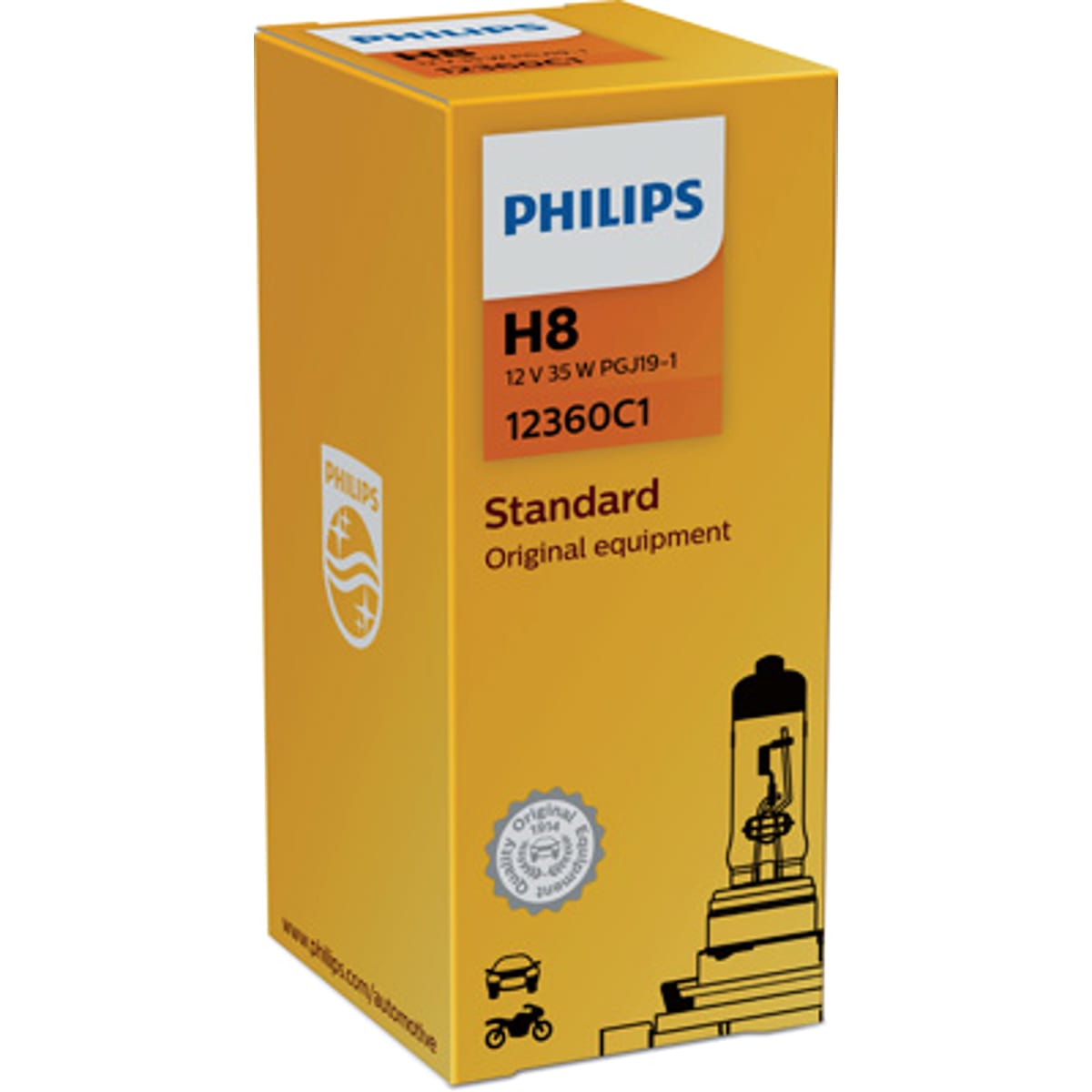 Деталь Лампа 12V H8 35W PGJ19-1 PHILIPS
