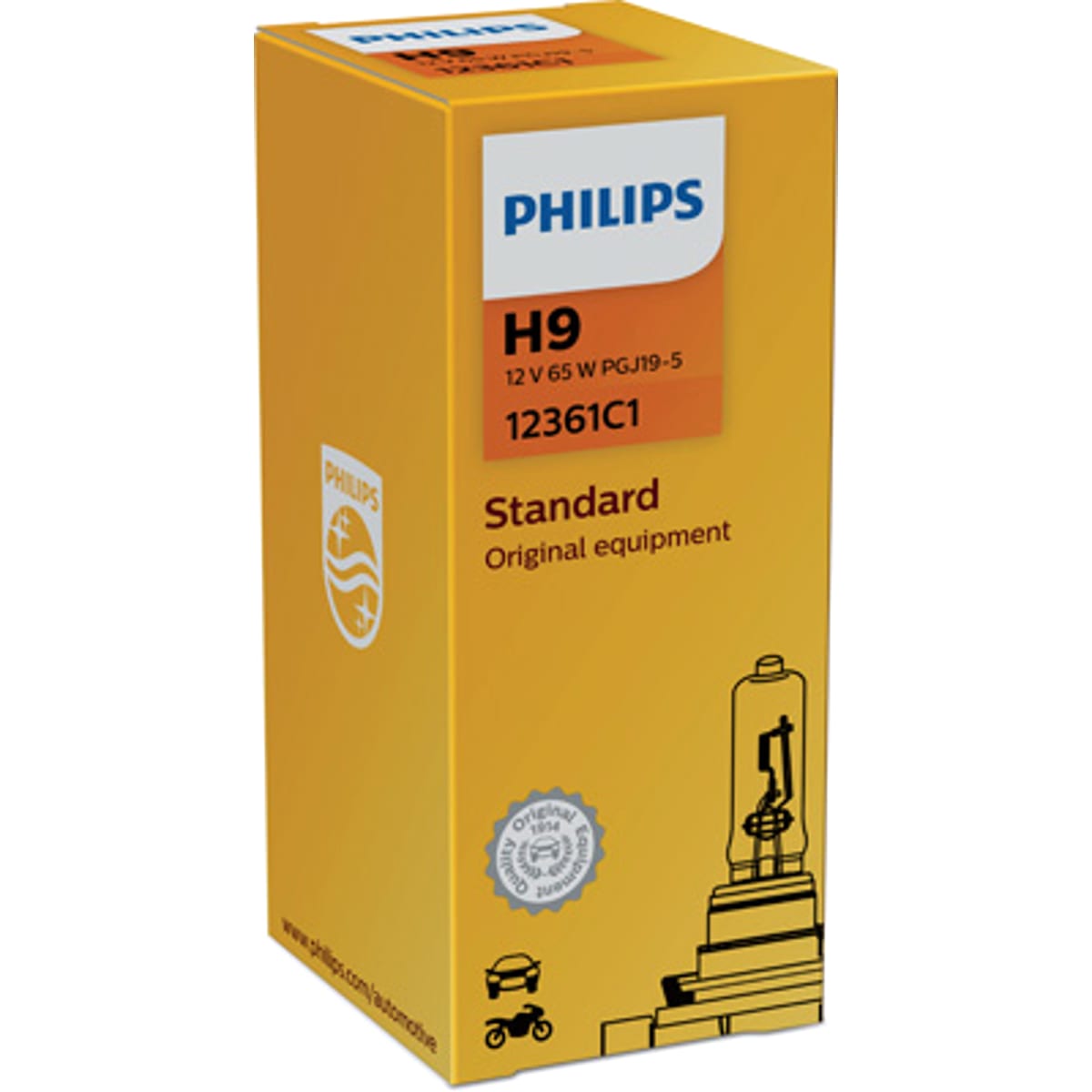 Деталь Лампа 12V H9 65W PHILIPS