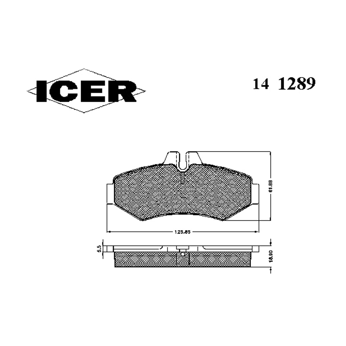 Деталь Колодки тормозные дисковые ICER