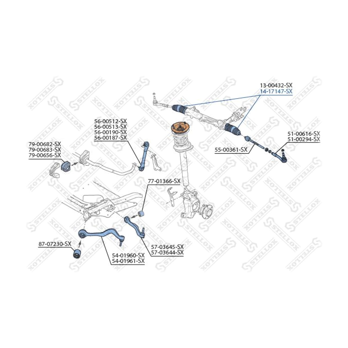 Деталь Пыльник рейки рул. BMW E60/E65/X5 2.0i STELLOX