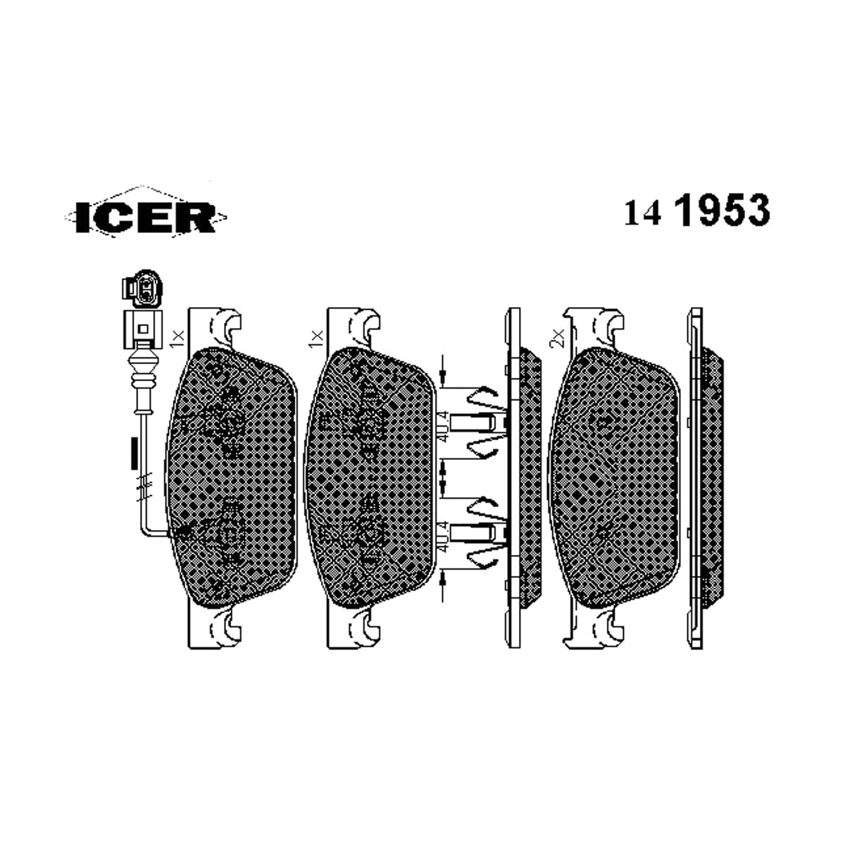 Деталь Колодки тормозные дисковые ICER