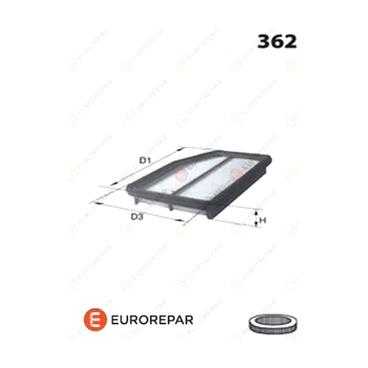Деталь Фильтр воздушный EUROREPAR