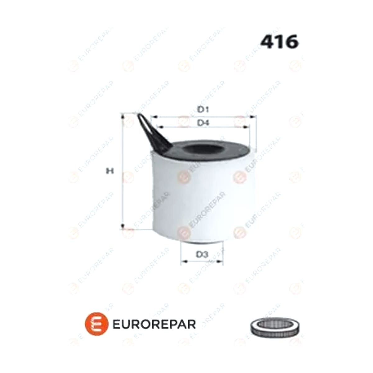 Деталь Фильтр воздушный EUROREPAR