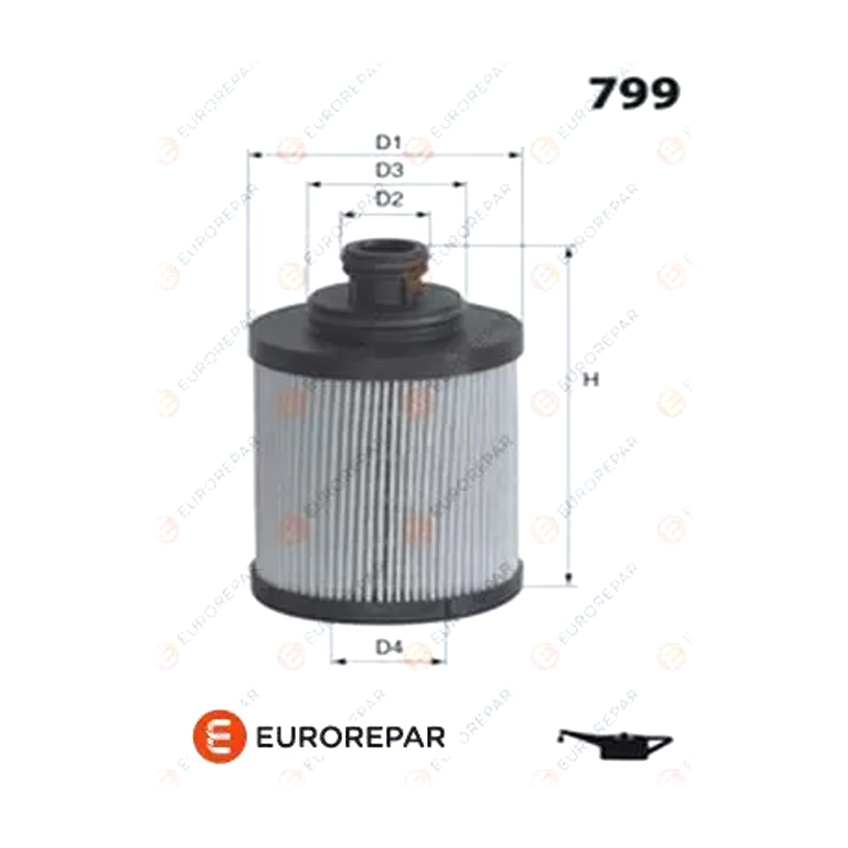 Деталь Фильтр масляный (вставка) EUROREPAR