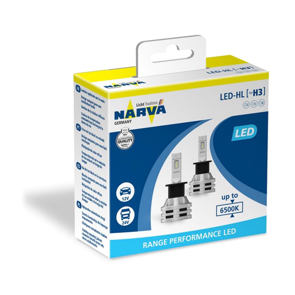 Деталь Комплект светодиодных ламп LED H3 RPL2 12В/24В 6500К X2 NARVA