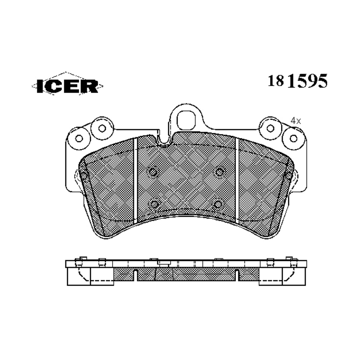 Деталь Колодки тормозные дисковые ICER