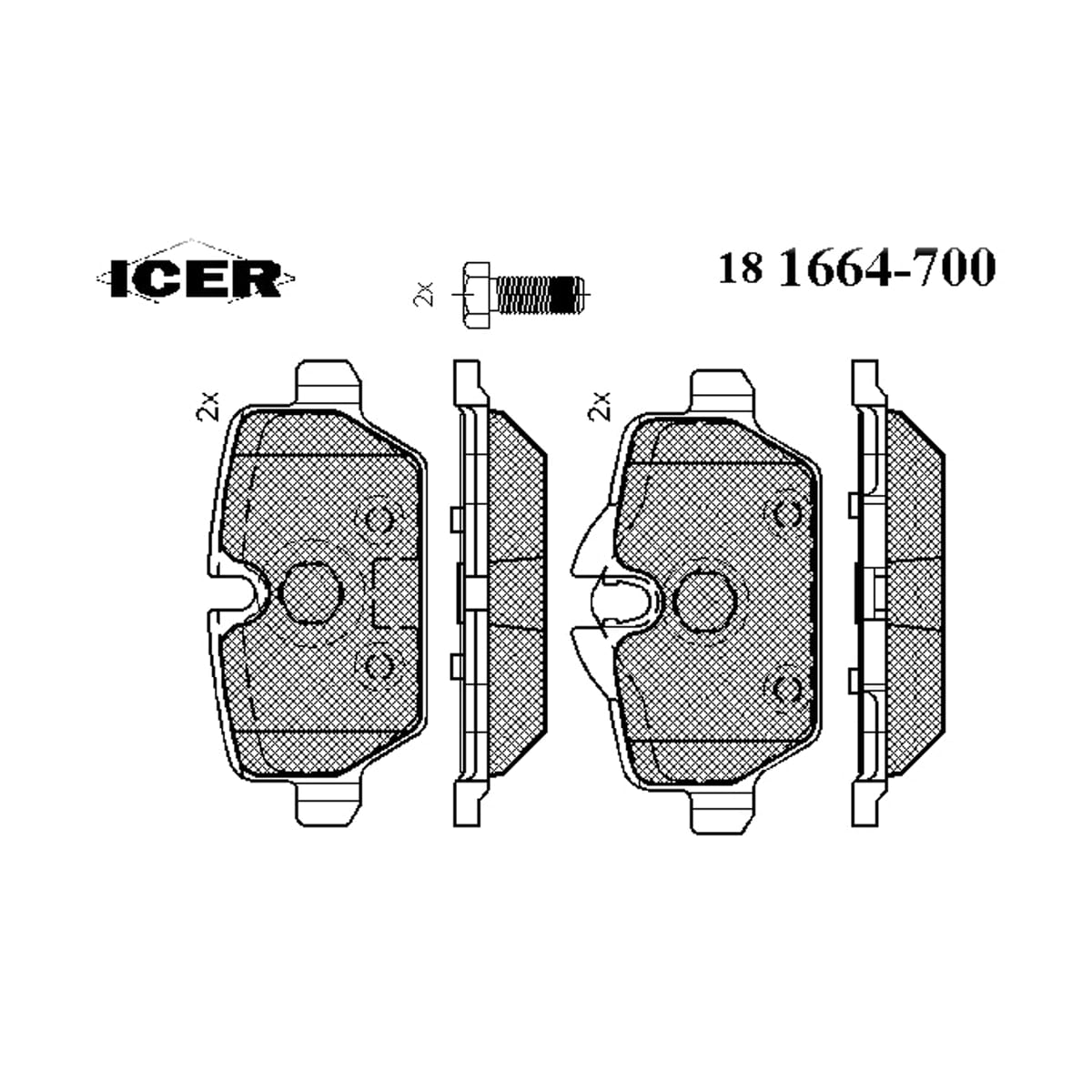 Деталь Колодки тормозные дисковые ICER