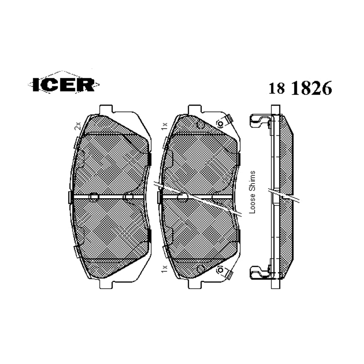 Деталь Колодки тормозные дисковые ICER