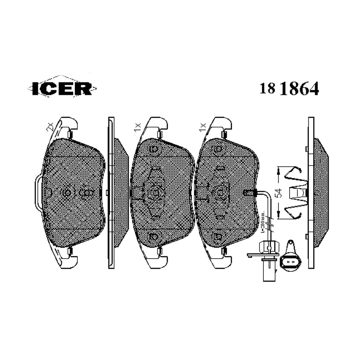 Деталь Колодки тормозные дисковые ICER