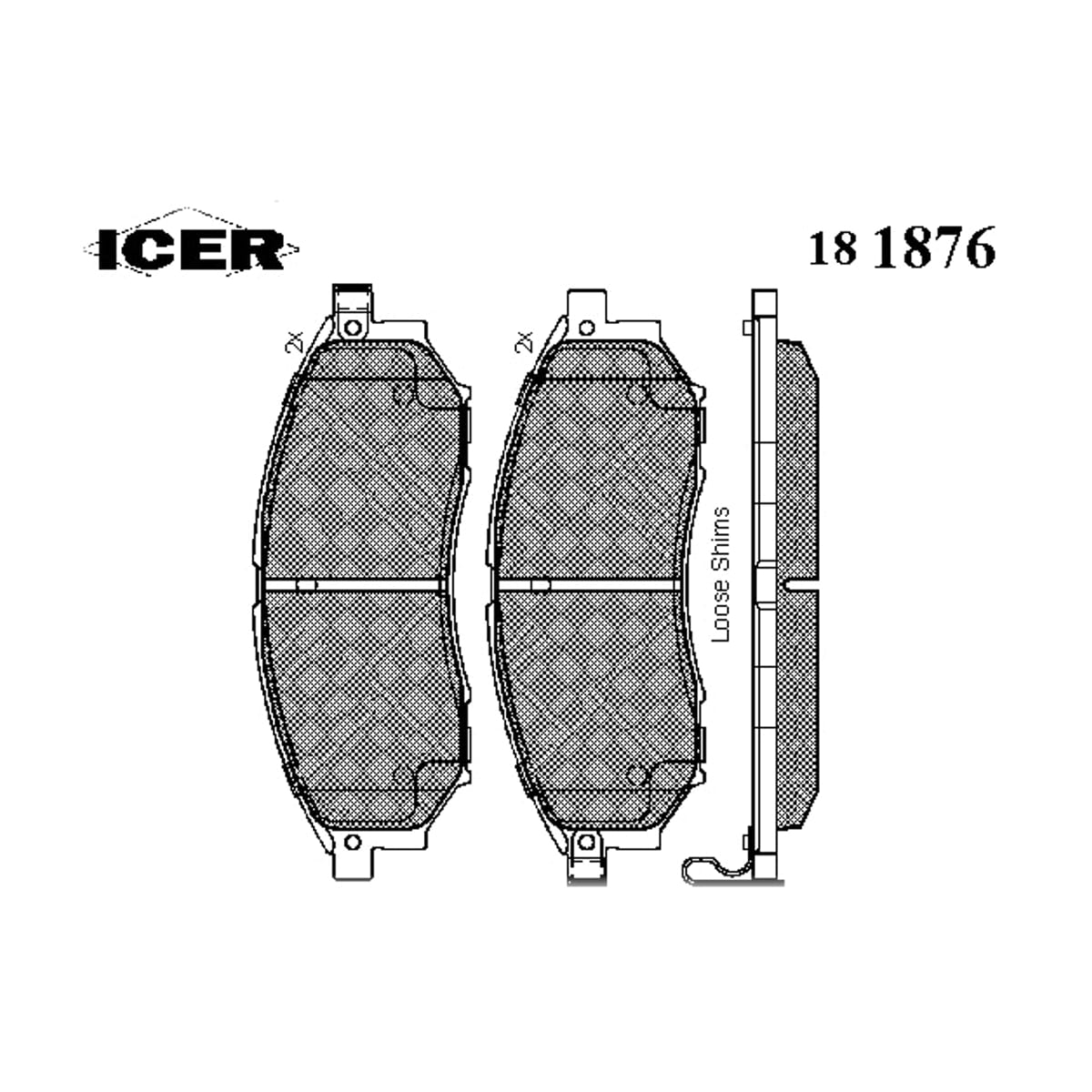 Деталь Колодки тормозные дисковые ICER
