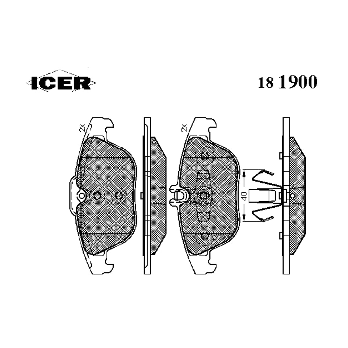 Деталь Колодки тормозные дисковые ICER