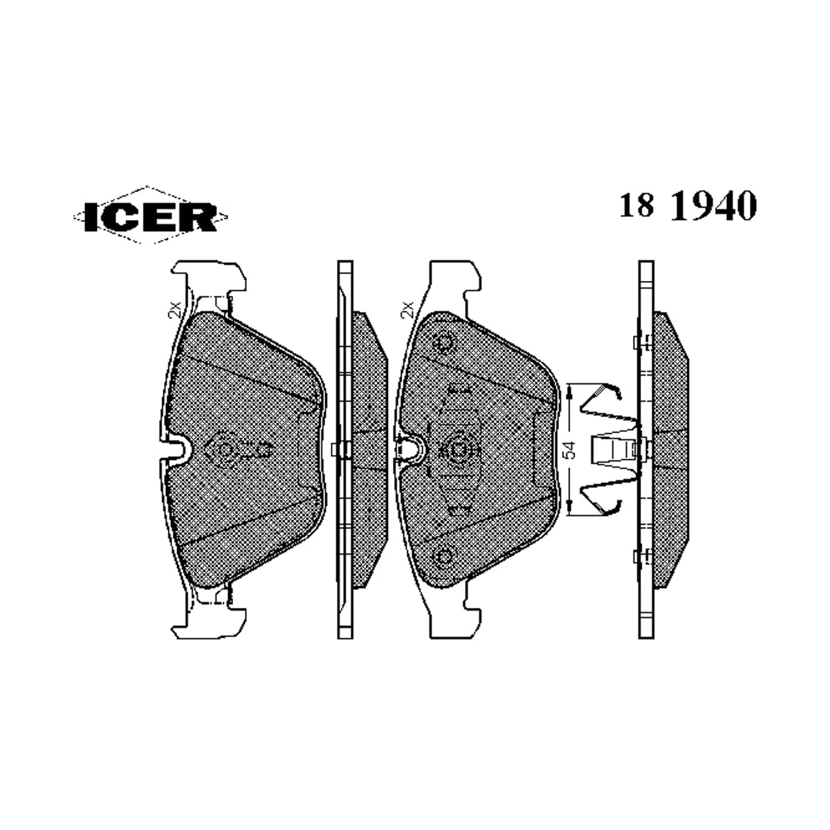 Деталь Колодки тормозные дисковые ICER