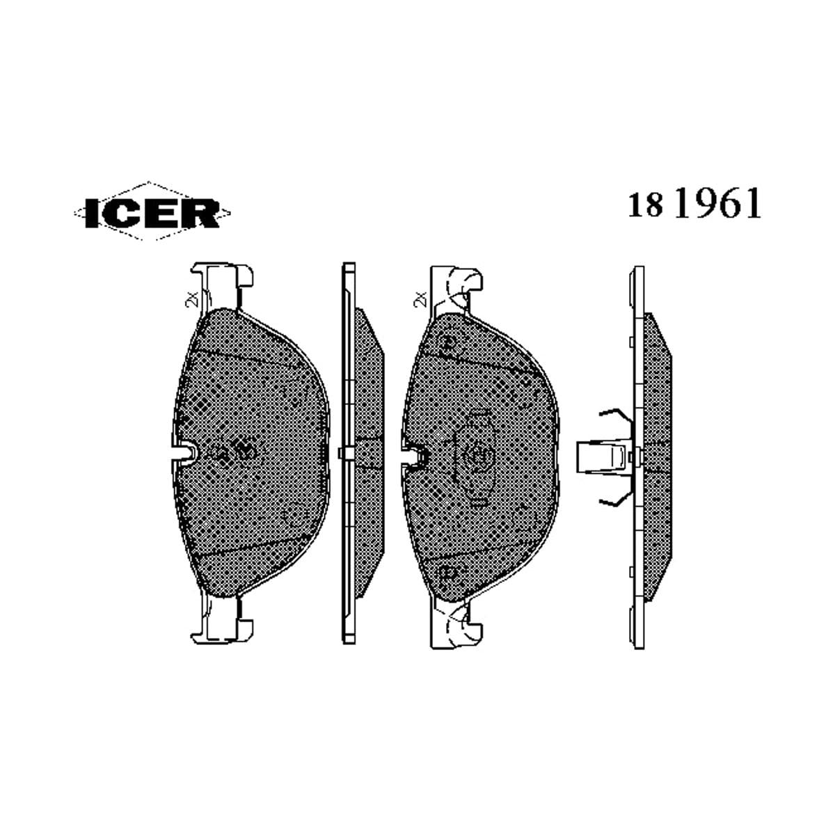 Деталь Колодки тормозные дисковые ICER