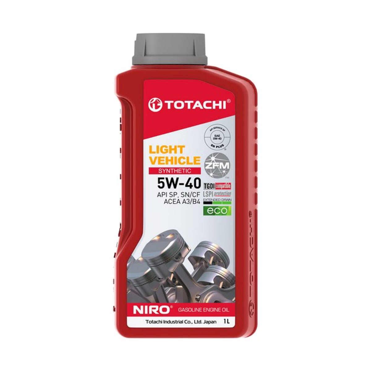 Деталь 5W-40 NIRO LV SP, SN PLUS, SN/CF, ACEA A3/B4 1л (синт. мотор. масло) TOTACHI